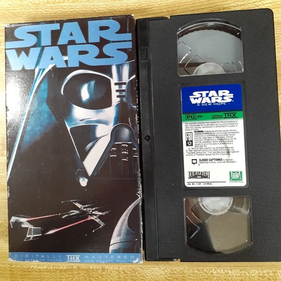Star Wars A New Hope 1977 VHS 1995 Release George Lucas Cult Classic Scifi VTG - Picture 7 of 8